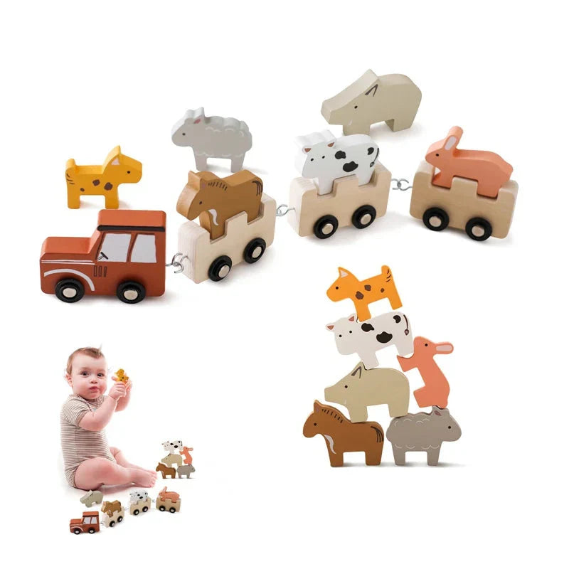 Woods™ - Diversión en la granja sobre raíles - Set tren de animales