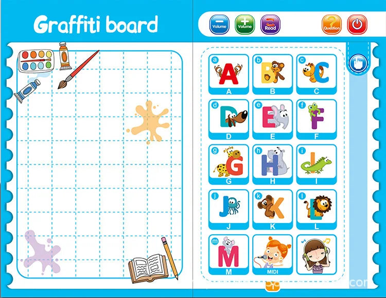 Musical Letters™ - Aprender inglés - Libro interactivo con música