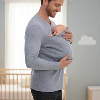 Thumbnail for Kangaroo Pocket Shirt – Cómodo y práctico: portabebés tipo camiseta para hombre