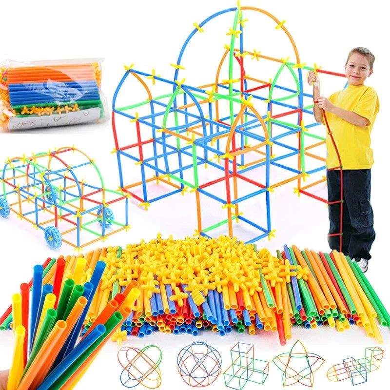 BuildPlay – Imaginación y habilidad: tubos de construcción con conectores