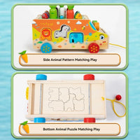 Thumbnail for Montessori Animal Matching Toy – Educativo e interactivo: cochecito con rompecabezas