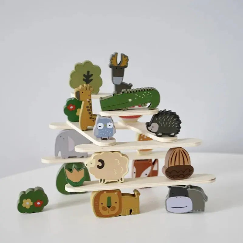 Animal Stackers™ - Apilado delgado - Animales de madera Juguetes apilables