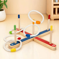 Thumbnail for Montessori Ring Toss Game – Activo y educativo: juego de lanzamiento de aros