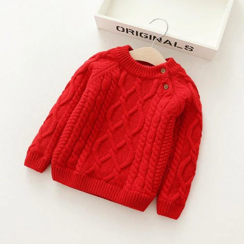 LittleLoom – Divertido y acogedor: jersey de invierno de lana tejida