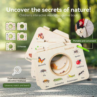 Thumbnail for NatureBook – Set de descubrimiento de la naturaleza – Ventana educativa de madera