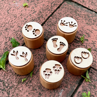 Thumbnail for WoodStamp – Montessori y creatividad – 6 sellos de madera para plastilina