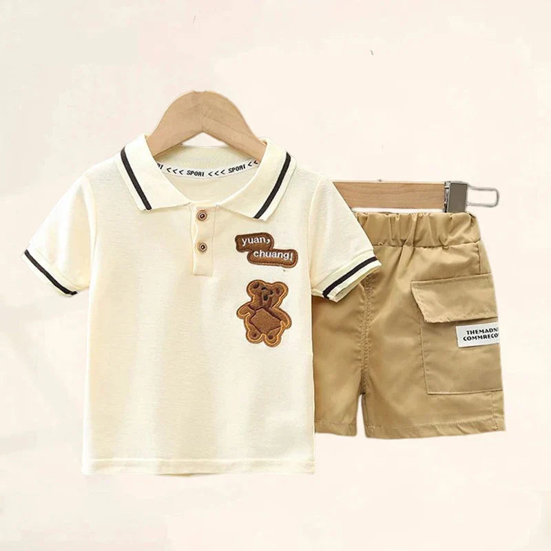 Mini Fashion™ - Cómodo y suave - Conjunto casual con oso