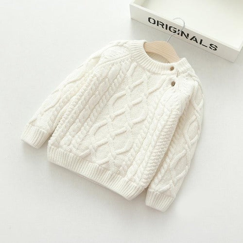 LittleLoom – Divertido y acogedor: jersey de invierno de lana tejida