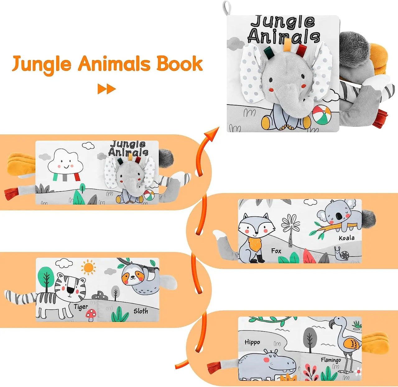 Soft Sensory Book – Siente y descubre - Folleto para bebés