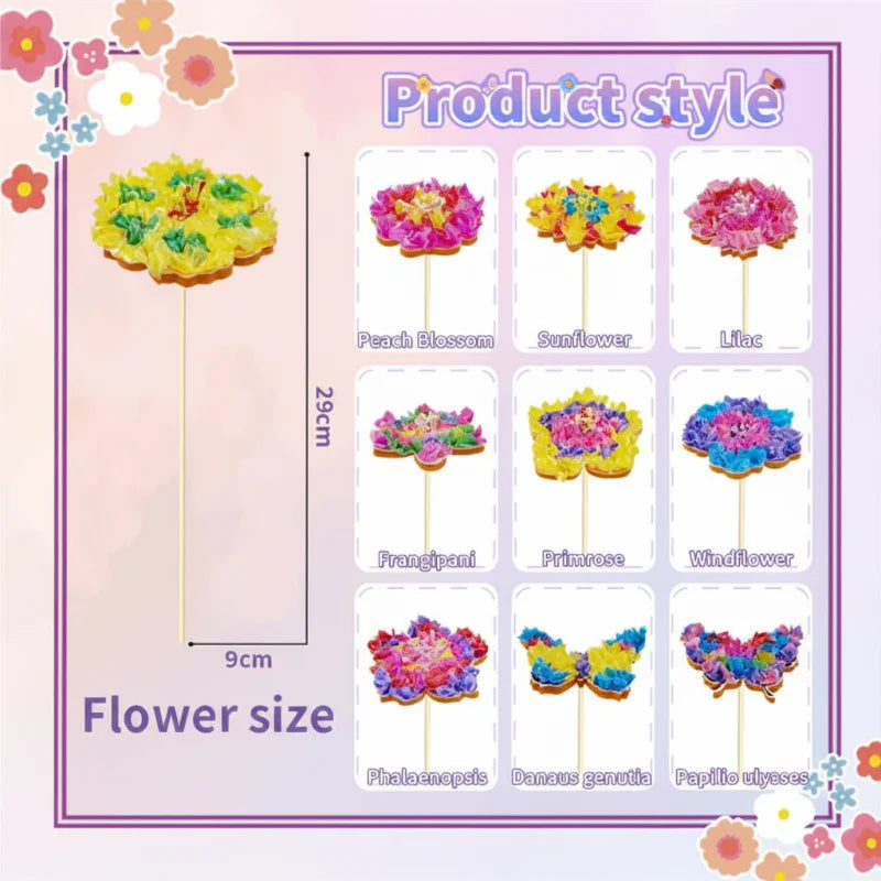DIY Flower Poke Art – Creativo y educativo: kit de manualidades con flores