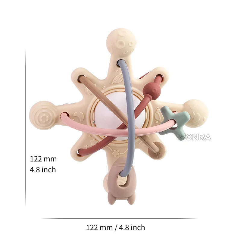 Sensory Rattle Ball™ – Diversión con Soft Grab – Juguetes de silicona para la dentición del bebé