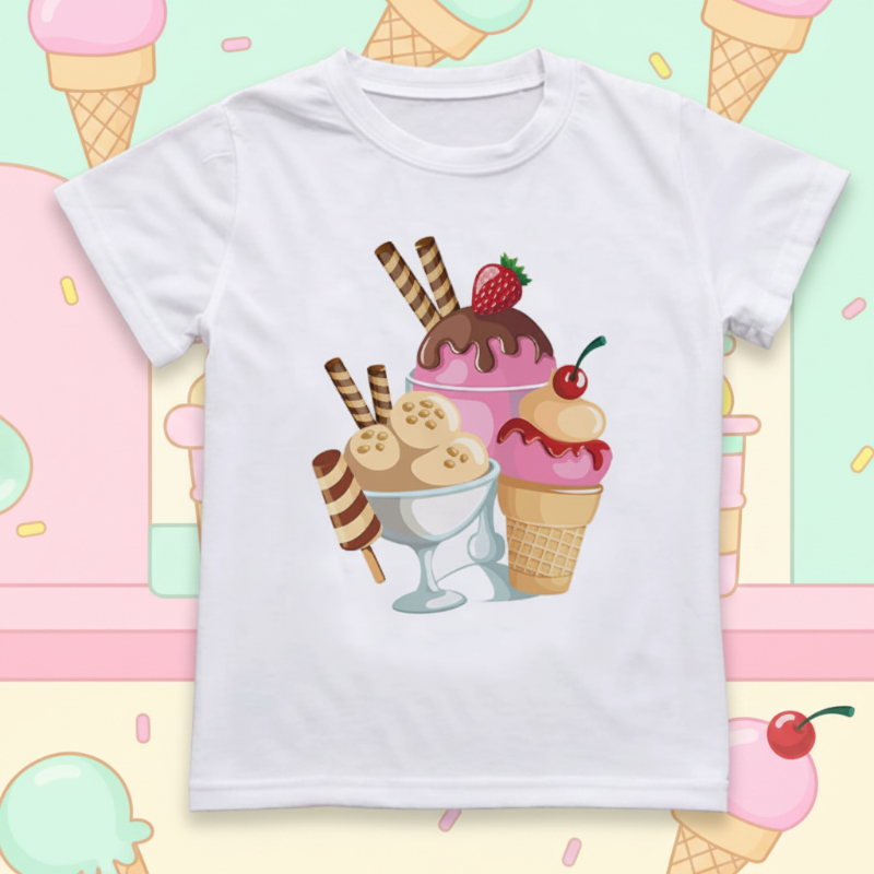 Boys & Girls Summer Tee – Cómoda y divertida: camiseta infantil con un estampado alegre
