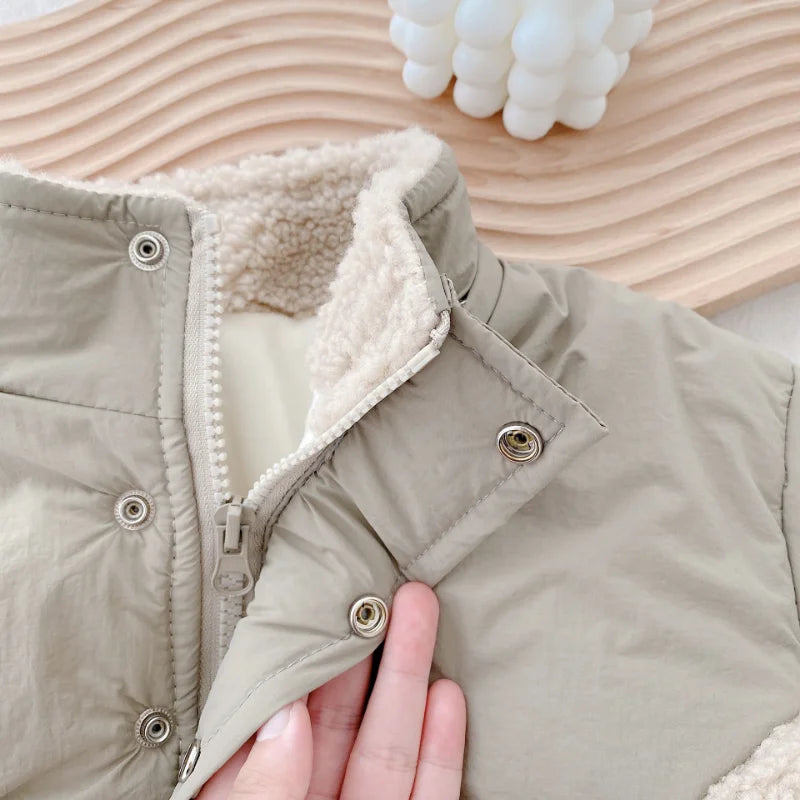 Mini Fashion™ - Super Warm - Chaqueta polar de lana de cordero