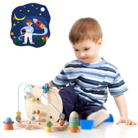 Thumbnail for Bead Tracks™ – Tren, coche y motricidad - Juego de cuentas y arrastre de madera