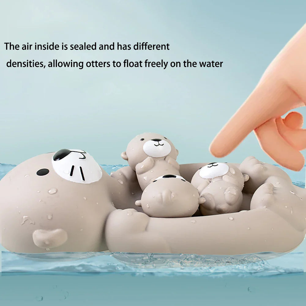 Bath Buddies™ - Familia de nutrias en la tina - Nutrias para el baño