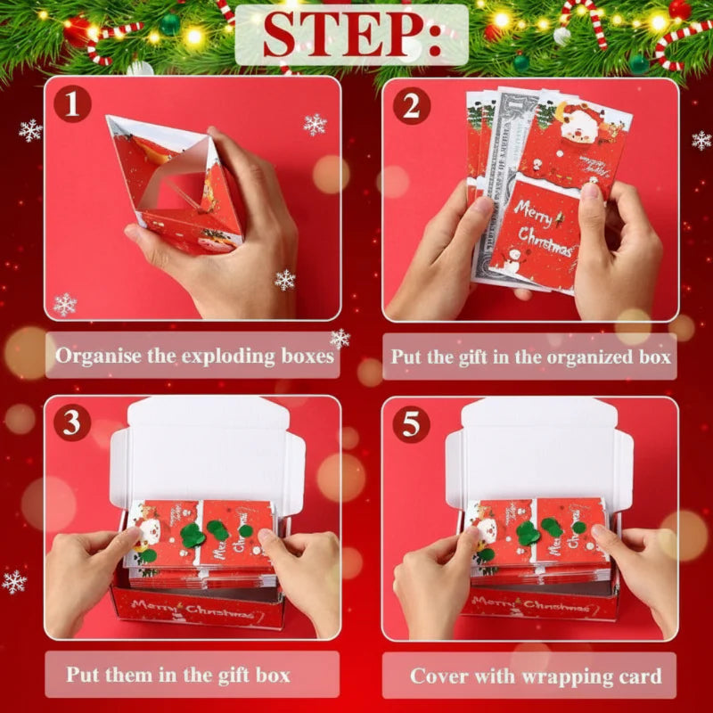 MerryPop – Mágico y sorprendente – Caja regalo de Navidad con dinero