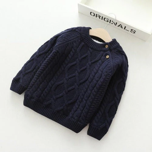 LittleLoom – Divertido y acogedor: jersey de invierno de lana tejida