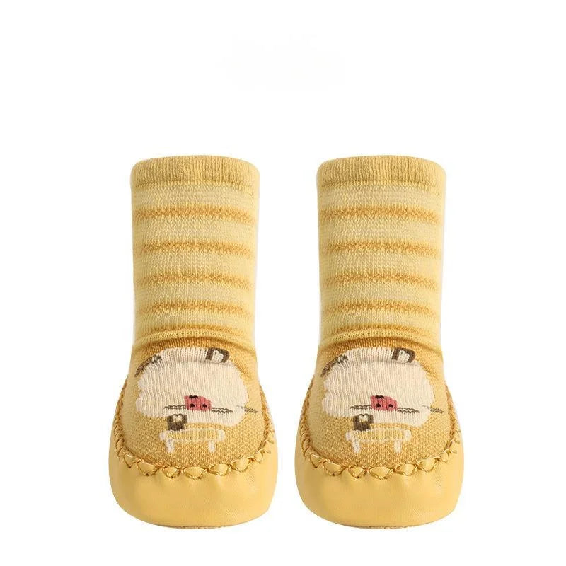 Toddler Non-slip Socks™ - Steps in Style - Calcetines con suela y estampado animal