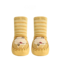 Thumbnail for Toddler Non-slip Socks™ - Steps in Style - Calcetines con suela y estampado animal
