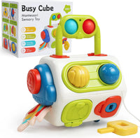 Thumbnail for Montessori Busy Cube™ – Práctico para llevar - Cubo de actividades