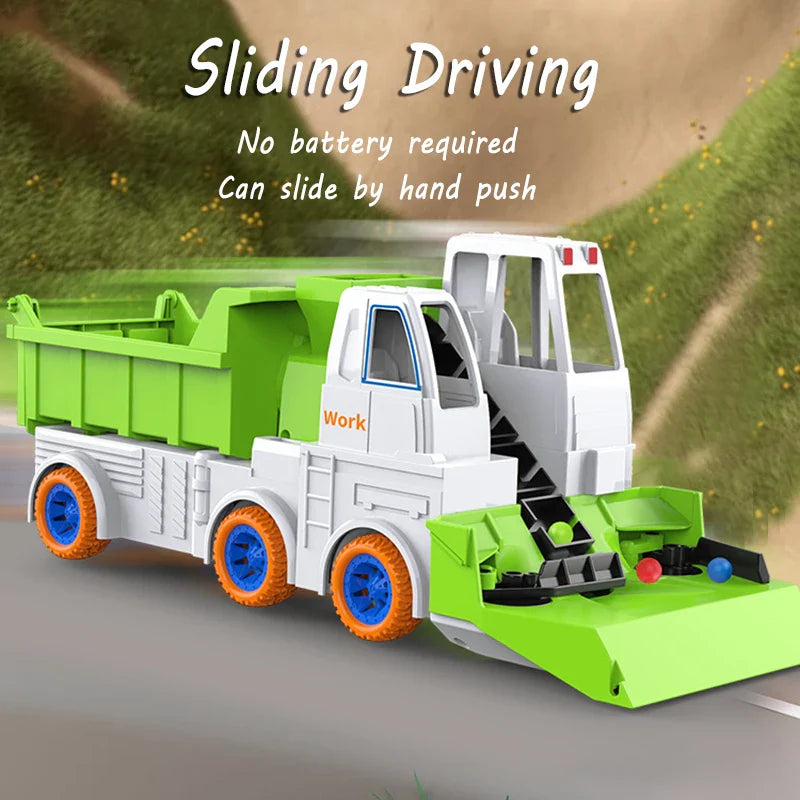 Power Mixer Truck™ – Gira y construye – Vehículo de construcción de juguetev