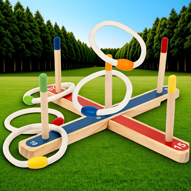 Montessori Ring Toss Game – Activo y educativo: juego de lanzamiento de aros
