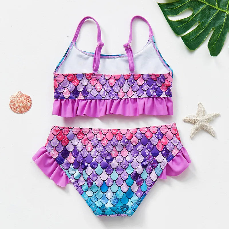 Mini Fashion™ - Material de secado rápido - Conjunto de bikini sirena