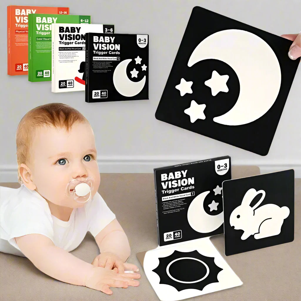 VisionBook – Educatief & Leerzaam – Baby Cognitie Kaartenboek