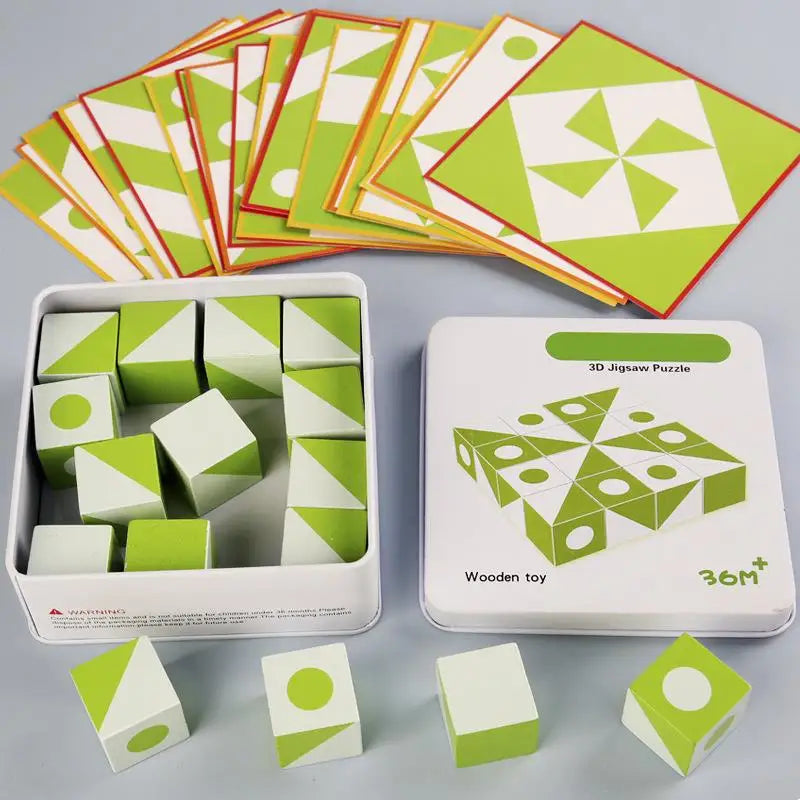 BrainBlocks™ – Delgado y creativo – Rompecabezas geométrico Houten