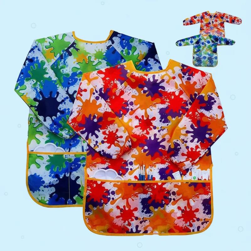 ArtEase – Colorido y repelente al agua: delantal para pintar para niños