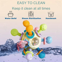 Thumbnail for CalmChew – Suave y seguro: anillo de dentición de silicona 3 en 1