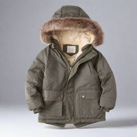 Thumbnail for CozyTrend – Elegante y cálida: chaqueta parka de invierno con cuello de piel