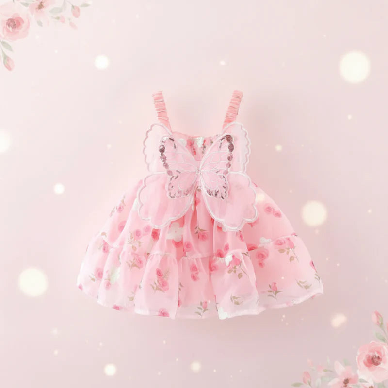 Girls Butterfly Dress – Bonito y ligero – Vestido infantil