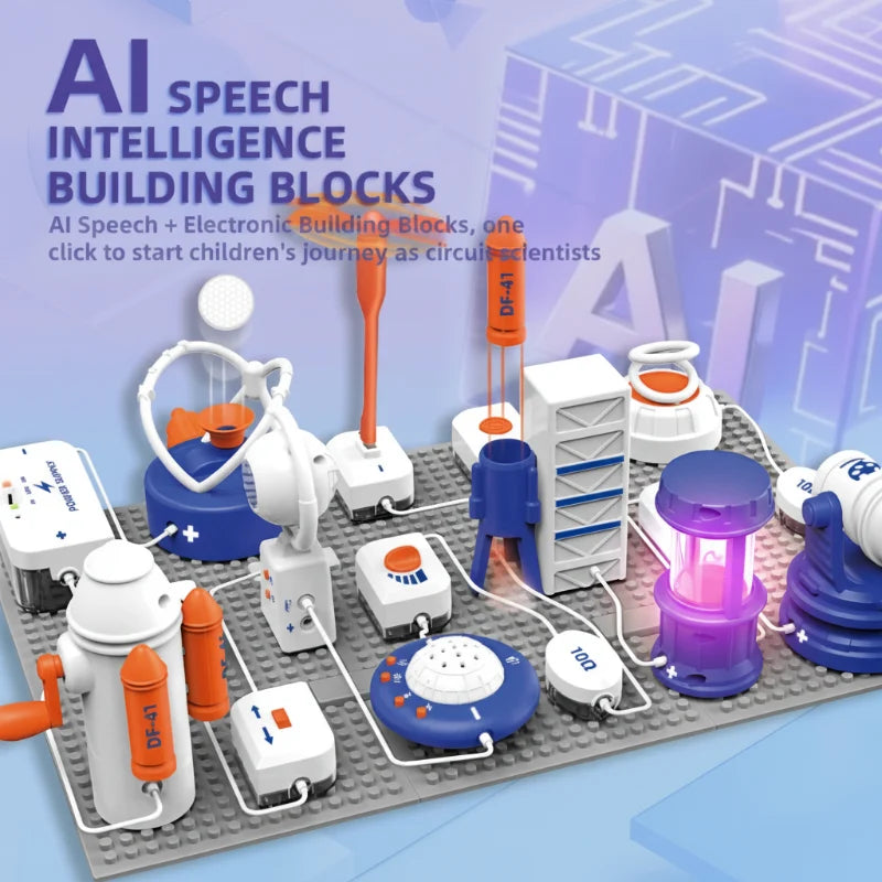 AI Voice Building Blocks – Educativo e interactivo – Juego de bloques de construcción
