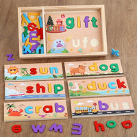 Thumbnail for AlphaPuzzle – Aprender palabras en inglés – Rompecabezas de madera para practicar la ortografía