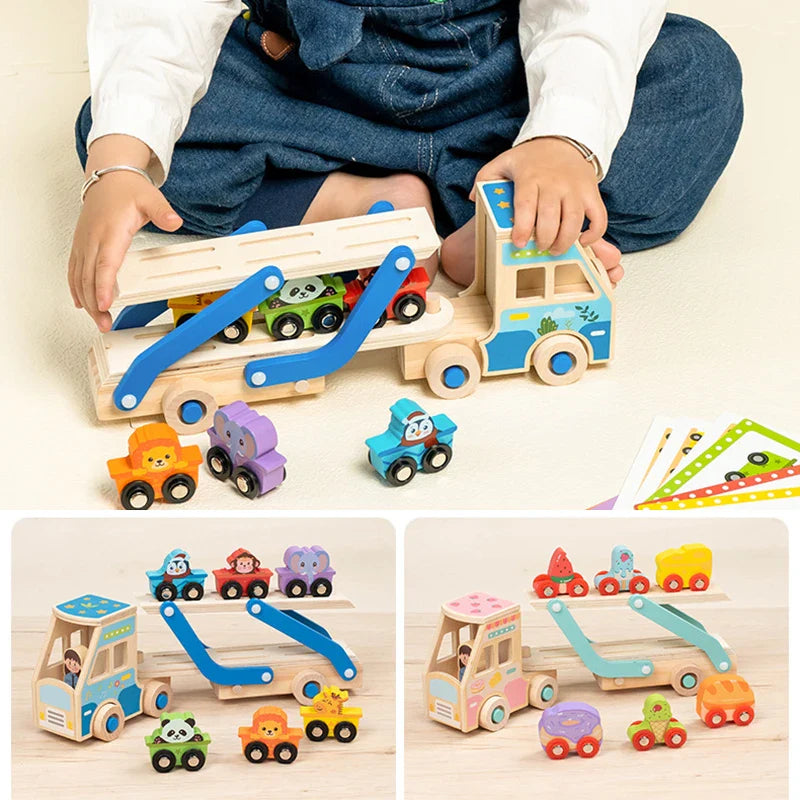 CargoMatch – Creativo y educativo: camión de madera
