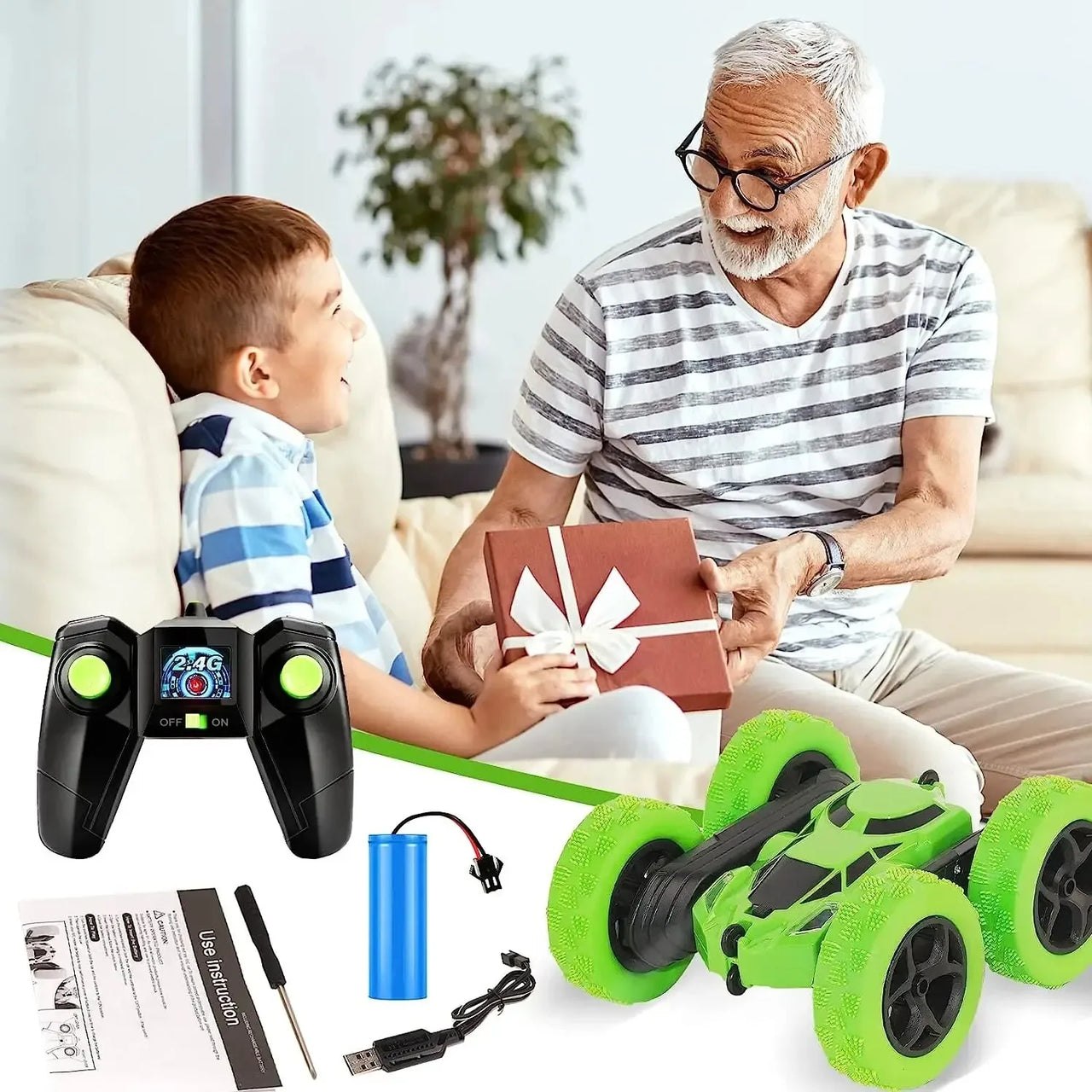 Flip Xtreme Auto™ – Rodar y correr – Coche acrobático RC