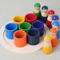 Thumbnail for Rainbow Puzzle™ – Coloridos y creativos - Juguetes clasificadores de madera