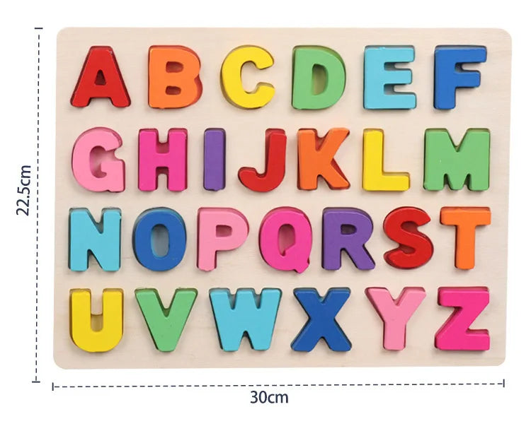 AlphaBlocks – De madera y educativo: rompecabezas de letras en 3D