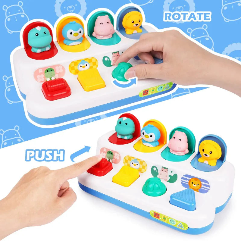 Pop Up Activity Toy – Descubrir y aprender: juguetes sensoriales para bebés