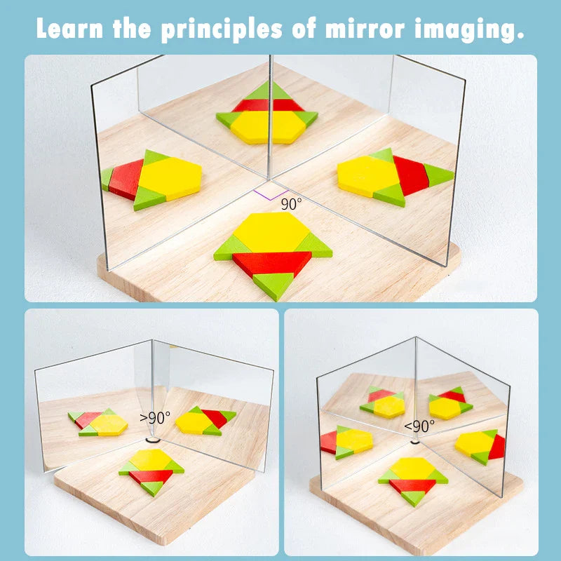 Reflection Play™ – Reflejar y aprender – Puzzle de bloques con espejo