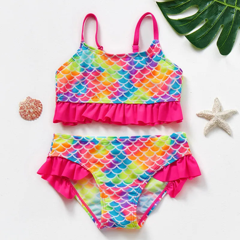 Mini Fashion™ - Material de secado rápido - Conjunto de bikini sirena