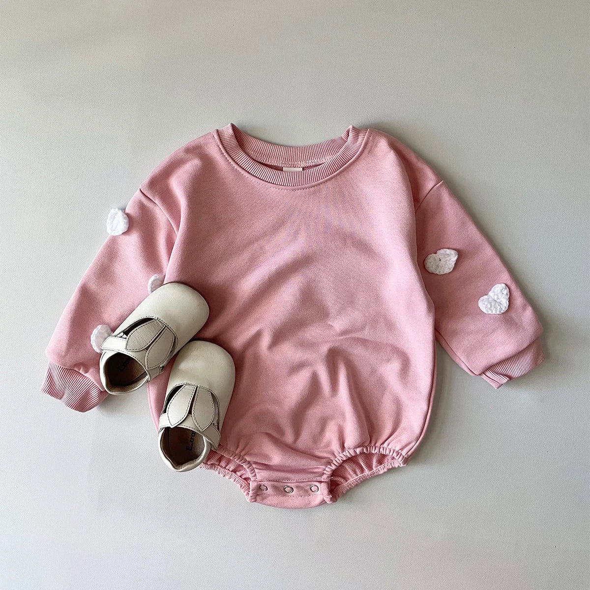 Mini Fashion™ - Cute Prints - Pelele sudadera con nubes