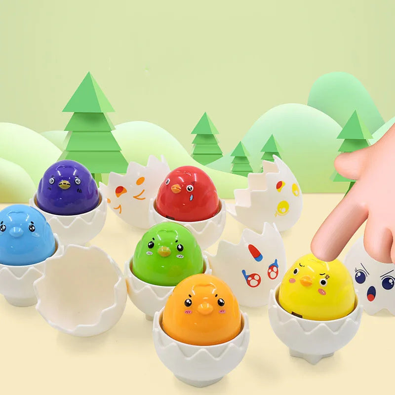 Montessori 3D Eggs Puzzle – Una actividad divertida para Pascua: juego de clasificar huevos
