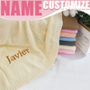 Personalized Baby Blanket – Suave y única: manta de algodón personalizada con bordado