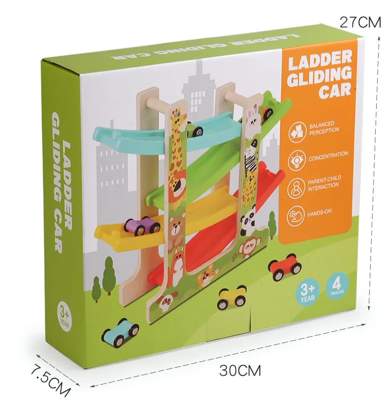 Woods™ - Creativo y educativo - Montaña rusa de madera