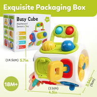 Thumbnail for Montessori Busy Cube™ – Práctico para llevar - Cubo de actividades