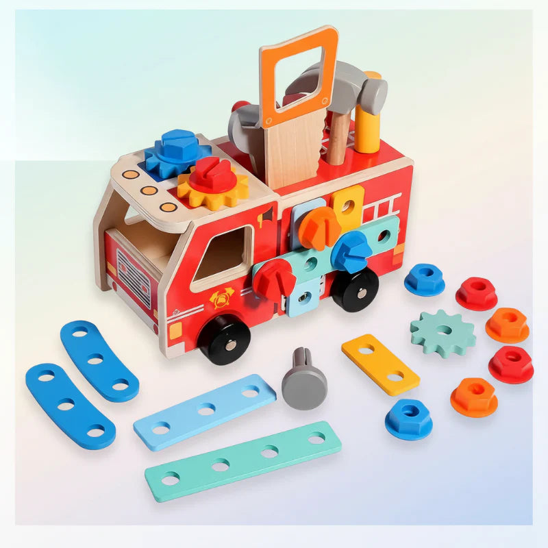 BuildRescue – Educativo y creativo – Camión de bomberos de madera