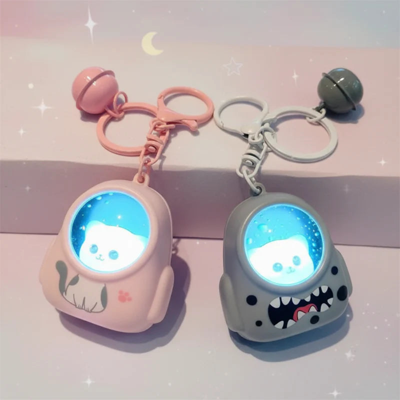 Glowing Astronaut Charm – Bonito y luminoso: colgante de bolso con forma de astronauta