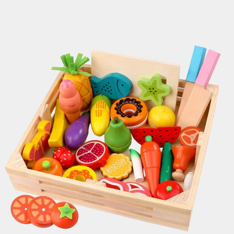 MiniChef – Divertido y creativo: juego magnético de cocina de madera